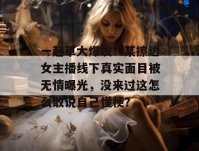 一起草大爆发！某擦边女主播线下真实面目被无情曝光，没来过这怎么敢说自己懂梗？